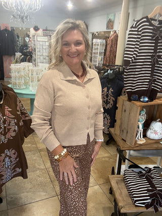 Clever Plans Sweater In Oatmeal