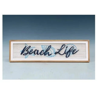 Wood Beach Life Sign