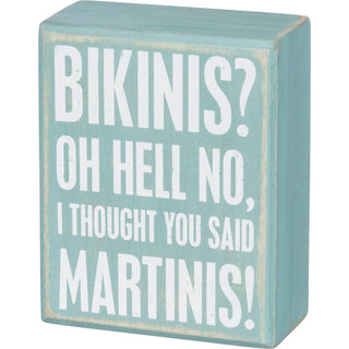 Bikinis? Box Sign