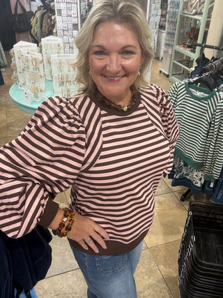 Follow Your Journey Top In Brown