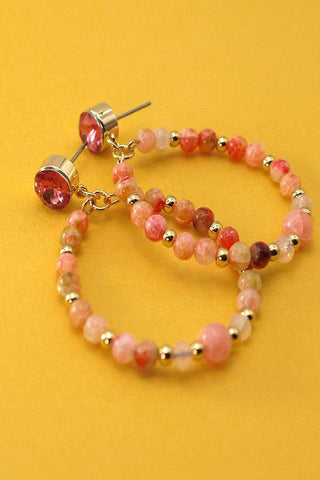 Beaded Teardrop Earrings