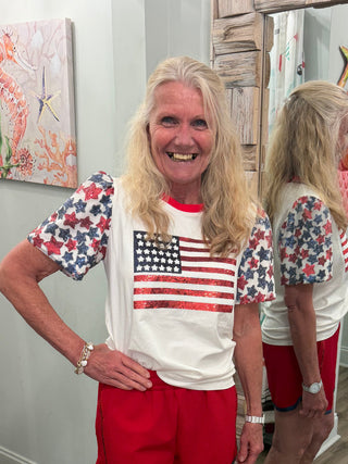 Ring In Freedom Top in White