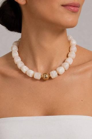 Beaded Chunky Accent Necklace