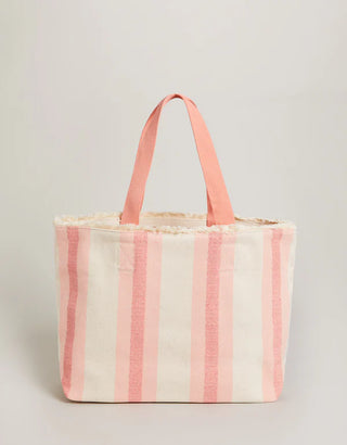 Beach Tote in Tropic Flamingo