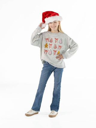 Youth Sweet And Merry Sweatshirt In Light Grey