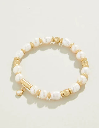 Pearl Stretch Bracelet 8mm in Pearl