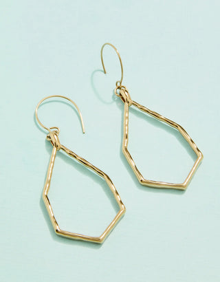 The Point Earrings in Gold