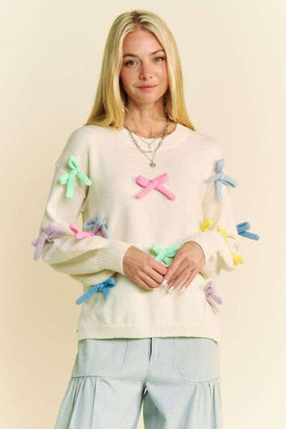 Loving The Ribbons Sweater