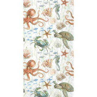 Paper Guest Towels Pack/16 Under Sea Life