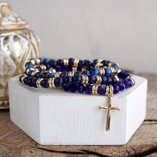 Cross Bracelet Stack Set