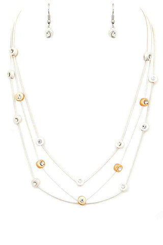 Drops of Crystal Necklace Set