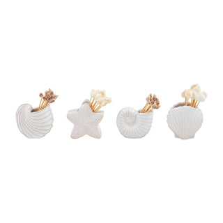 Shell Toothpick Caddy Sets