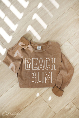 Beach Bum Mineral Washed Top in Sandstone