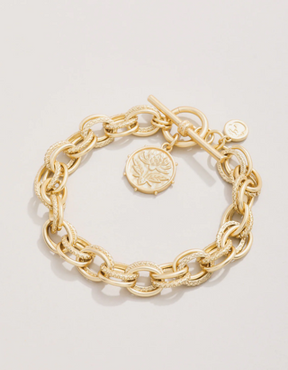 Rooted & Radiant Lotus Toggle Bracelet