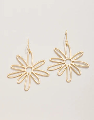 Happy Daisy Earrings in Gold