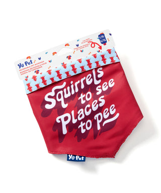 Places to Pee Reversible Pet Bandana