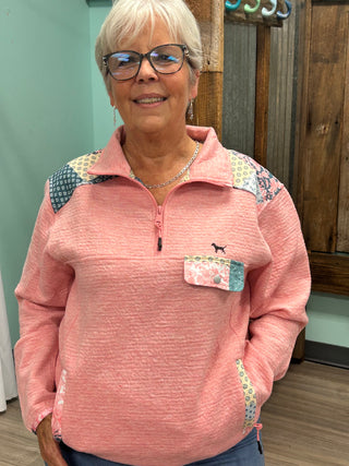 Fall Feels Quarter Zip in Petal