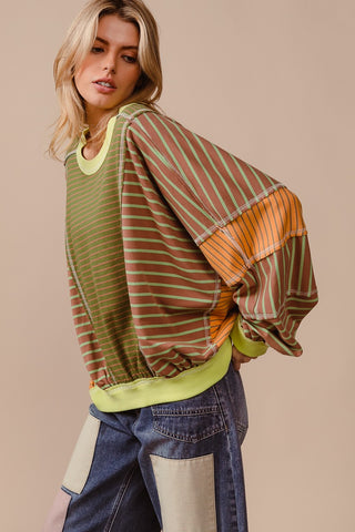 Leave It To Me Top in Olive