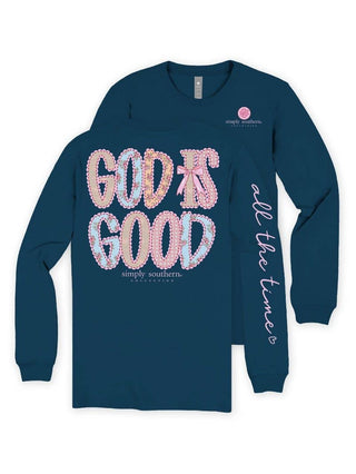 God Is Good Long Sleeve T-Shirt In Iceland