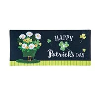 Happy St. Patrick's Day Floral Hat Sassafras Switch Mat