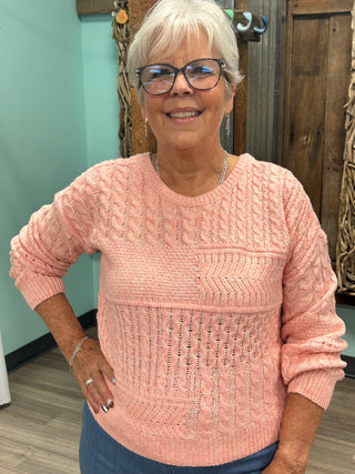 More Than Time Sweater in Pink