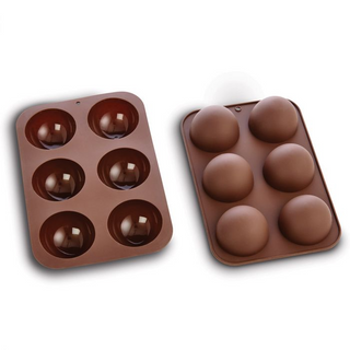 Mrs. Anderson's Baking Hoilday Hot Cocoa Bomb Forms, Silicone, Set of 2