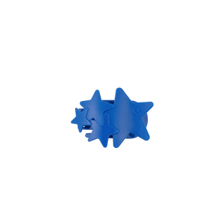 Flat Hair Clip | Tiny | Blue Shooting Star