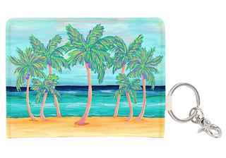 Palm Trees Keychain Wallet