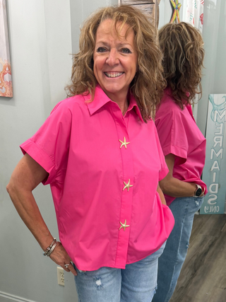 Star Of Your Eye Top in Pink
