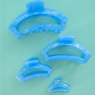 Open Hair Clip | Large | Blue Lagoon