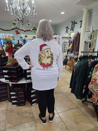 Merry Dog Long Sleeve T-Shirt In White