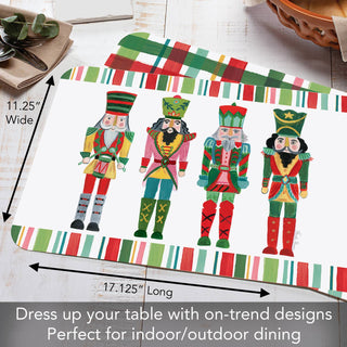 "Holiday Nutcrackers" Reversible Plastic Placemat