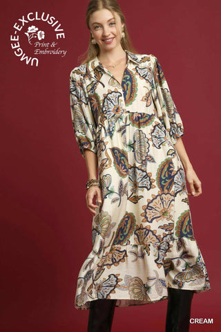 See Your Reflection Midi Dress in Cream