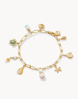 Ashore Bracelet in Pearl/Sea Foam