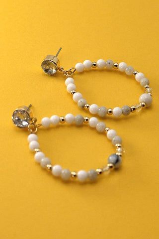 Beaded Teardrop Earrings