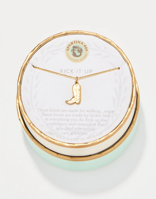 Sea La Vie Kick It Up/Cowgirl Boot Necklace