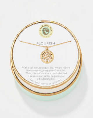 Sea La Vie Flourish/Tree of Life Necklace