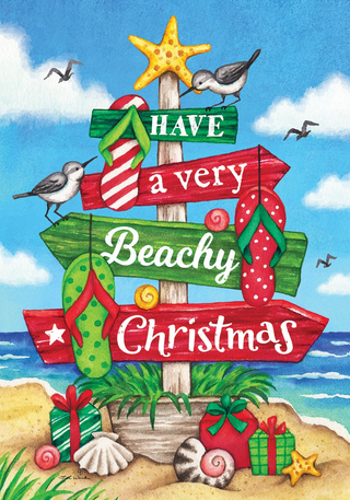 Have A Very Beachy Christmas Garden Flag