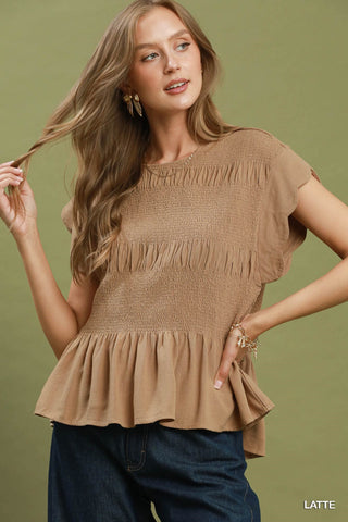 No Downtime Top in Latte
