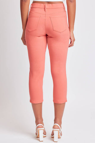 Junior Hyperstretch Pull On Capri With Side Slit: Junior / L / Hydrangea