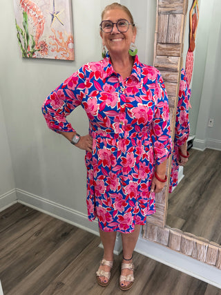 Oddly Charming Dress in Royal Blue