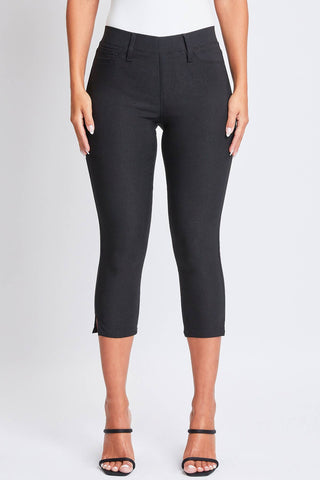 Junior Hyperstretch Pull On Capri With Side Slit: Junior / L / Hydrangea