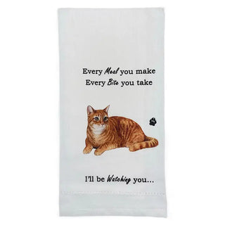 Orange Tabby Cat Kitchen Towel