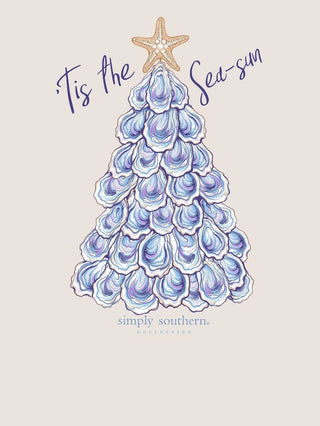 Tis The Sea-Sun Short Sleeve T-Shirt In Oyster