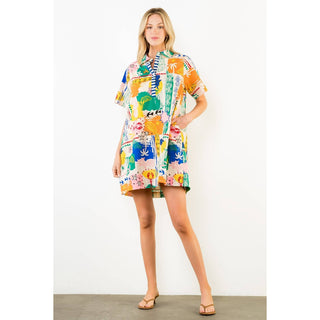Tropic Style Dress in Cream