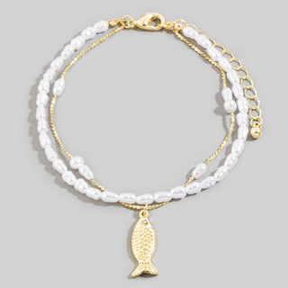 Pretty Fish Beaded Bracelet