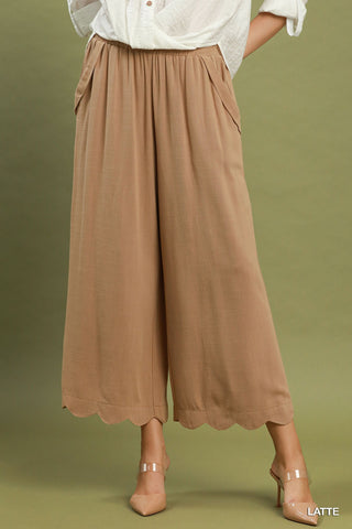 Afternoon Ease Wide Leg Pants in Latte
