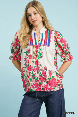 Keep Up With Me Top in Rose Mix