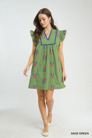 Try To Impress Me Dress in Sage