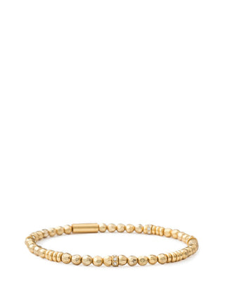 Faceted Gold Stretch Bracelet